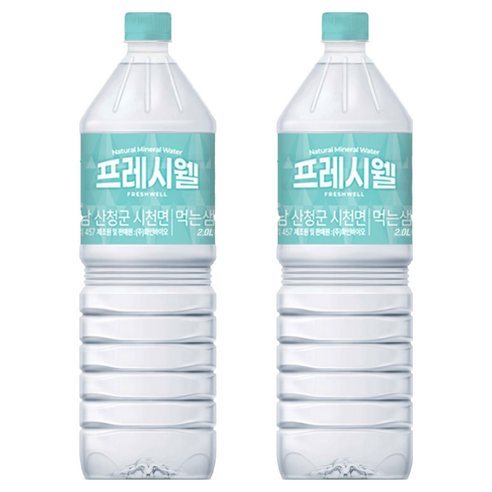 프레시웰 생수 2L 36병 유/무라벨 랜덤발송, 36개, 2L