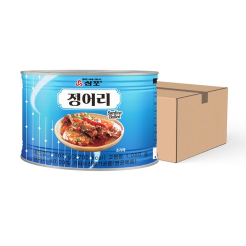 [물가안정] 삼포 정어리 통조림(1800g_박스), 1박스, 1.8kg