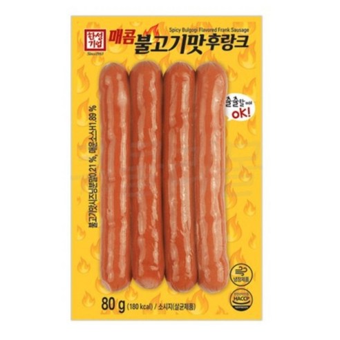[비에스푸드몰]한성 매콤 불고기맛 후랑크