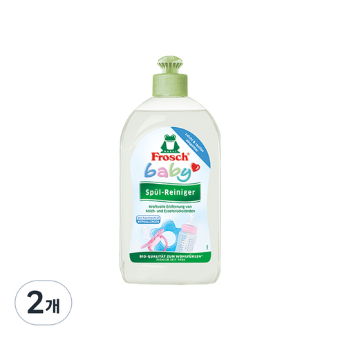 프로쉬 베이비 젖병세제, 500ml, 2개