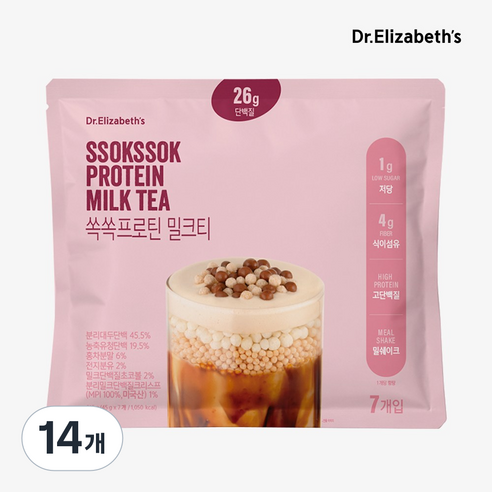 닥터엘리자베스 쏙쏙프로틴 밀크티 고단백 저당 식사대용 쉐이크