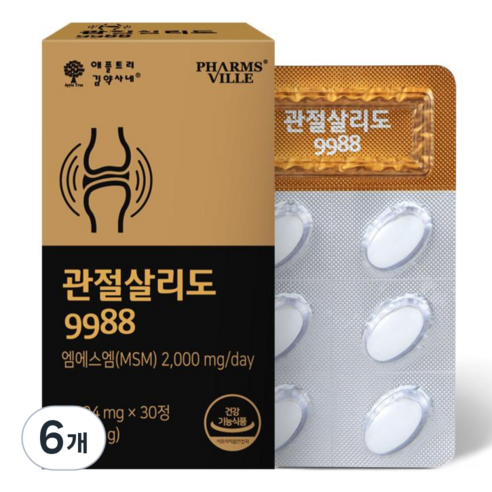 애플트리김약사네 관절살리도 9988 옵티 MSM, 30정, 6개
