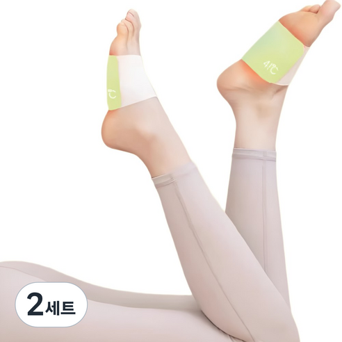 힐링스팀 발핫팩 온열찜질 손발워머 휴대용 발케어 온열밴드 (개별포장), 2세트
