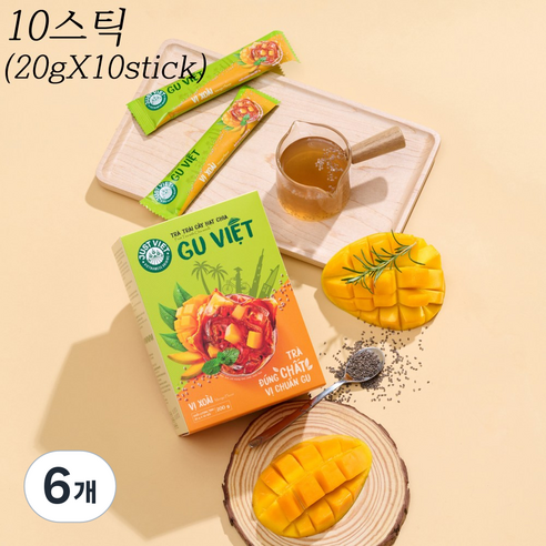 저스트비엣 치아씨드 과일차 망고맛 / 정식수입 / 아이스티 / 국내배송