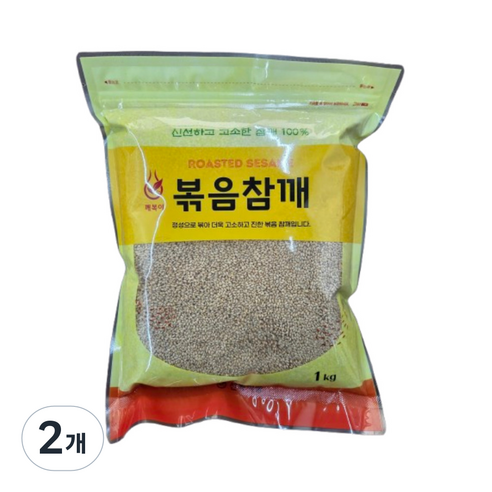 깨복이 볶음참깨, 2개, 1kg