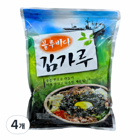 블루바다 국내산 김가루, 1kg, 4개