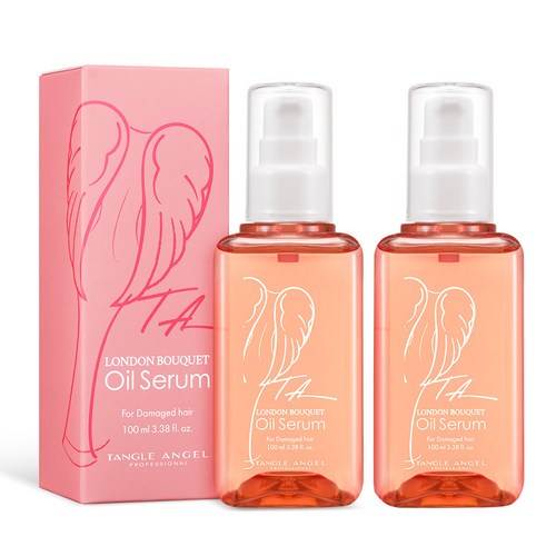 탱글엔젤 런던부케 극손상 단백질 헤어 에센스 오일, 100ml, 2개