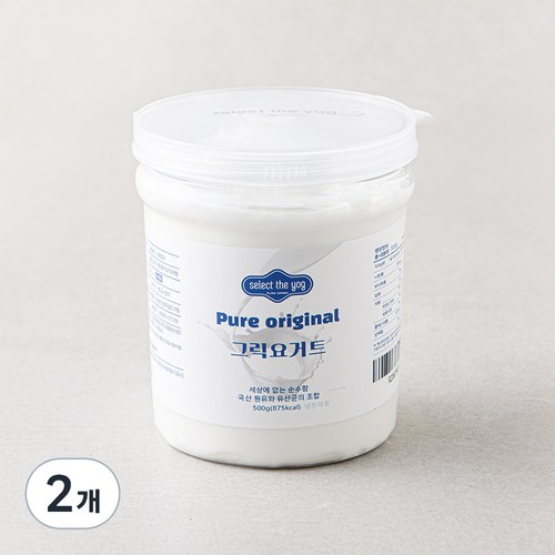 [로켓프레시] 셀렉더요그 그릭요거트 오리지널, 500g, 2개