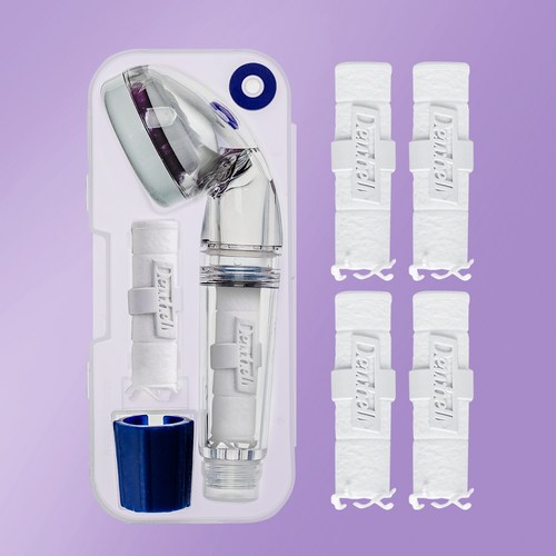 듀벨 여행용 샤워기 비타민 필터 + 세디먼트 필터 4p, 1개, 라벤더