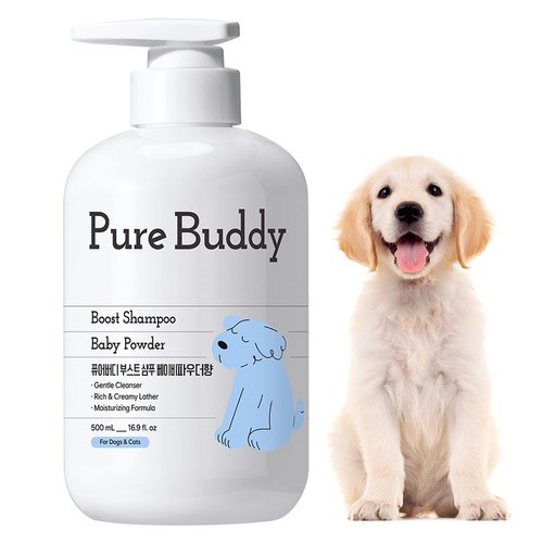 퓨어버디 부스트 샴푸 베이비파우더향, 500ml, 1개입, 1개