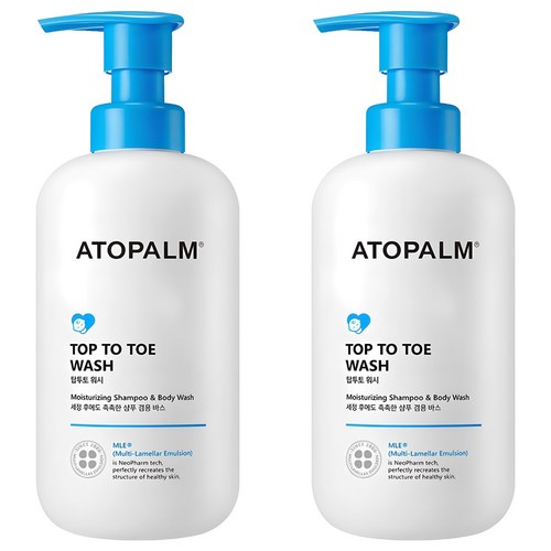 아토팜 탑투토 워시 올인원클렌저, 460ml, 2개