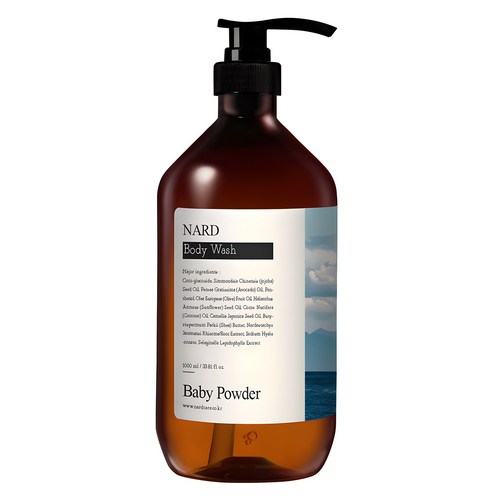 나드 부케가르니 리프레쉬 퍼퓸드 바디워시 베이비파우더향, 1L, 1개