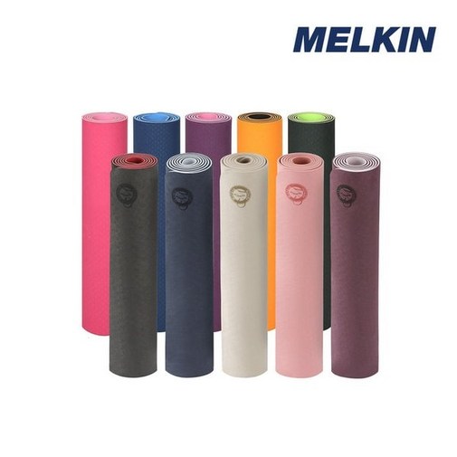 백화점 정품 멜킨스포츠 부드러운 쿠셔닝 미끄럼 없는 멜킨 요가매트 스탠다드 TPE 6mm 요가 필라테스 홈트매트