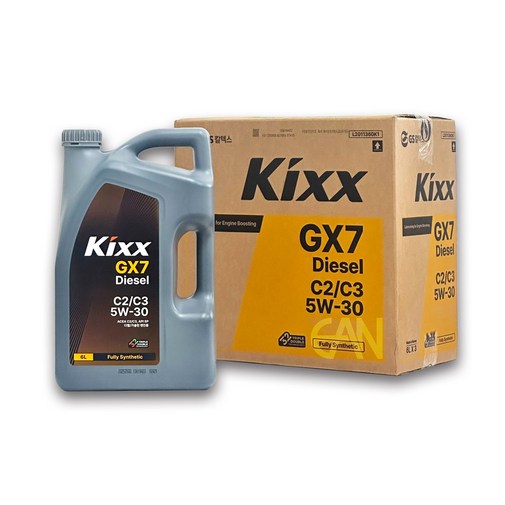 킥스 GX7 Diesel C2C3 5W30 6L x 3개 1박스 구 D1 C2C3, 5w30, 3개