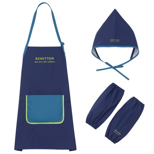베네통키즈 아동용 팔레트 방수 앞치마 세트 QCETP1241NYOS