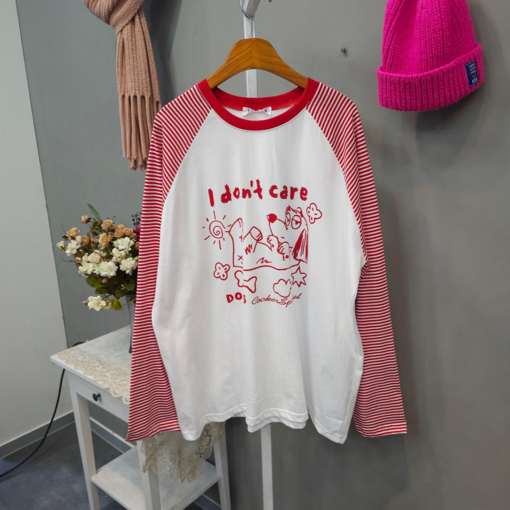 케어 나그랑 롱박스 긴팔티셔츠 면100