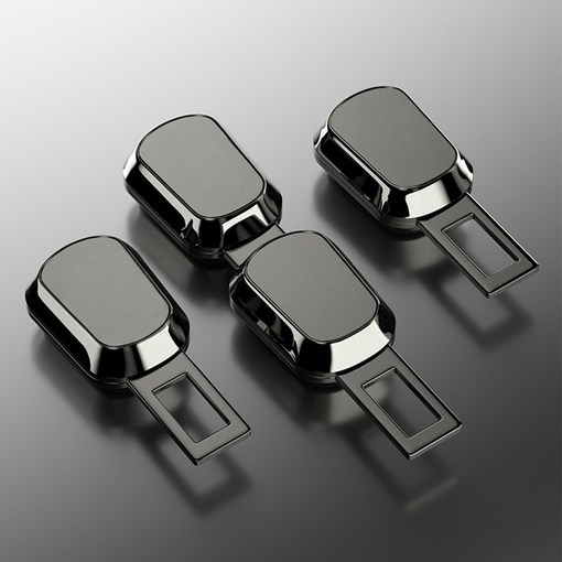 전차종호환 안전벨트 연장클립, 2개, 검정색