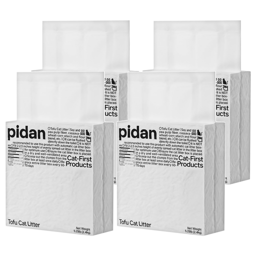 pidan 寵物貓砂 豆腐混合貓砂, 原味, 2.4kg, 4包