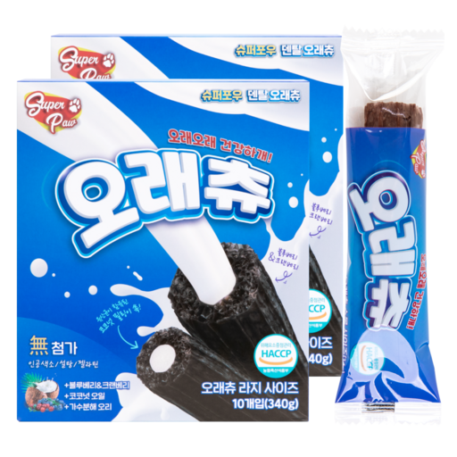 슈퍼포우 강아지 오래츄 라지 덴탈껌