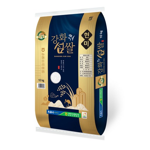 강화섬쌀 삼광 현미, 1개, 10kg