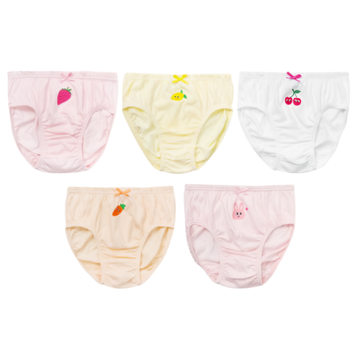BASE ALPHA ESSENTIALS 女童款 棉質三角內褲5件組