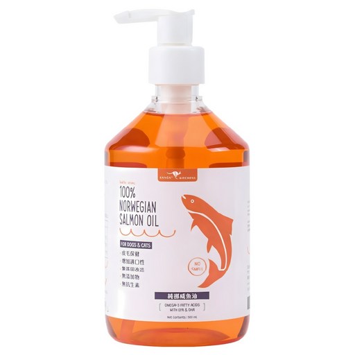 KANGA KITCHENS 袋鼠廚房 100%挪威鮭魚油, 1個, 毛髮保健, 1顆