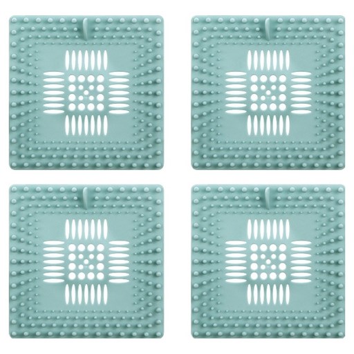 블럭마트 사각 욕실 배수구 거름망 4p