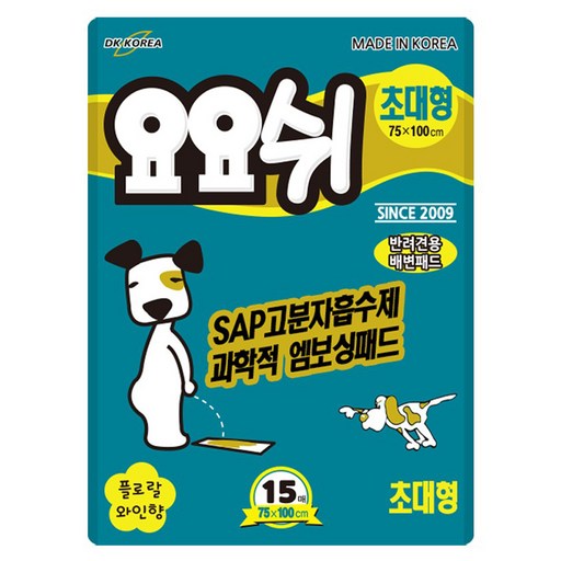요요쉬 반려견용 배변패드 플로랄와인향