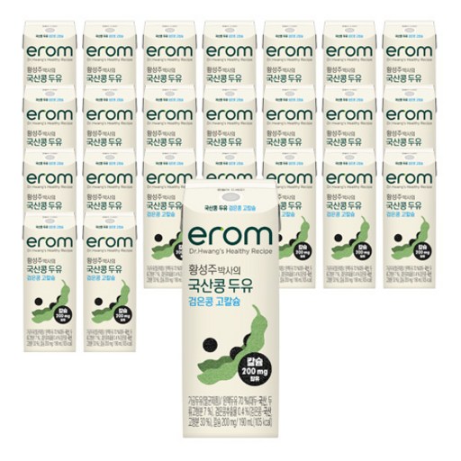 이롬 황성주 박사의 국산콩 두유 검은콩 고칼슘