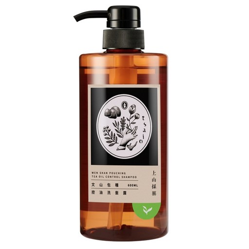 tsaio 上山採藥 控油洗髮露 文山包種, 600ml, 1瓶