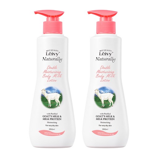 레이비 산양유 바디로션 플로럴 코튼향, 350ml, 2개