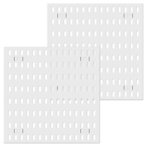 半島良品 多功能壁掛洞洞置物板 30 x 30cm 2件組, 白色, 1組