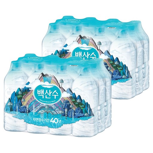 백산수 생수 무라벨