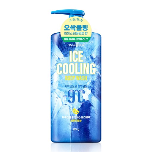 온더바디 아이스 쿨링 빙하수 바디워시 레몬민트향
