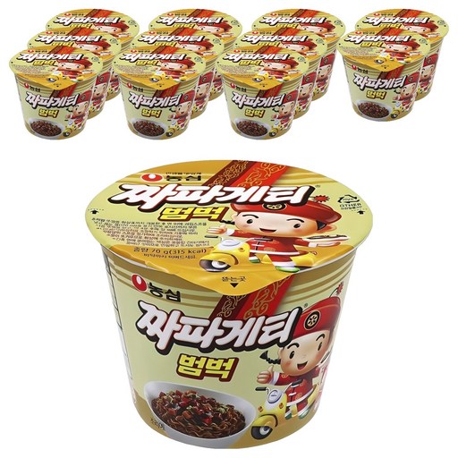 농심 짜파게티 범벅 미니 컵라면 70g