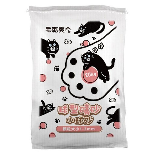 CAPTAIN MAO 毛班長 毛乾爽 球型礦砂 小球砂, 20kg, 1包