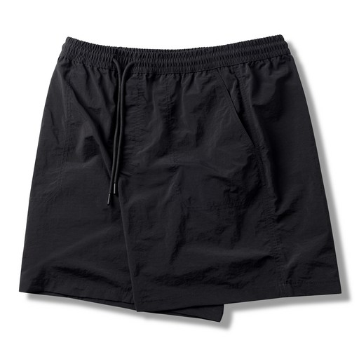 BASIC HOUSE 男女通用 尼龍 抽繩鬆緊帶 短褲 LZHP3103