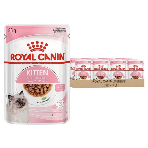 ROYAL CANIN 法國皇家 幼貓 主食濕糧 K36W, 肉 + 穀物, 85g, 12包