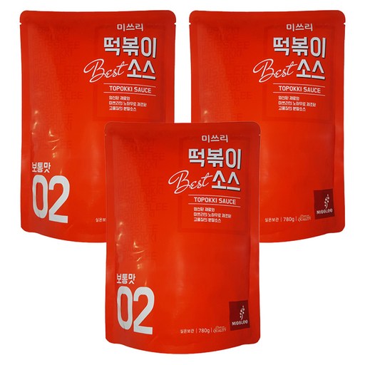 미쓰리 떡볶이소스 02 보통맛
