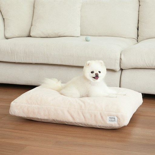 펫본 강아지 보들보들 퍼 사각방석