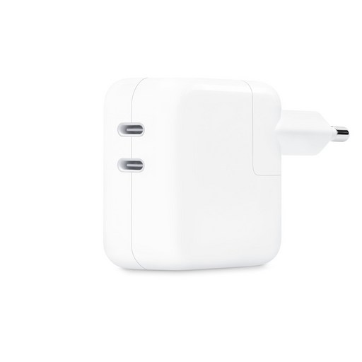 Apple 35W 듀얼 USB-C 포트 전원 어댑터 MNWP3KH/A, 단일색상, 1개