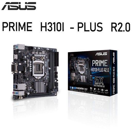 에이수스 PRIME H310I-PLUS R2.0 인텔 CPU용 메인보드, Intel H310, ASUS PRIME H310I-PLUS R2.0, PRIME  H310I-PLUS  R2.0