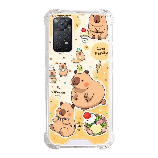 Capybara 그림 맥세이프 핸드폰 케이스 젤리 하드타입