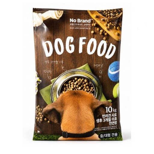 노브랜드 반려견 사료 성견용 10kg 애견 강아지