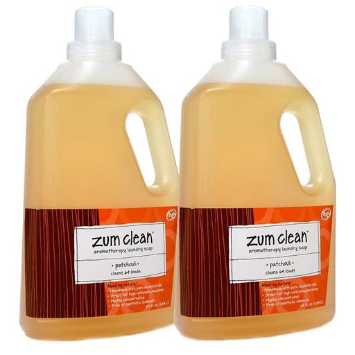 줌 패츌리 클린 액상 세탁세제 1.89L 2팩 Zum Clean Laundry Soap Patchouli 64 fl oz (2 Pack)
