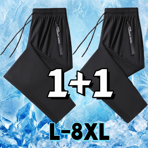 1+1 남자 여름바지  슬랙스 냉감바지 빅사이즈 시원한 여름 쿨 베이잉