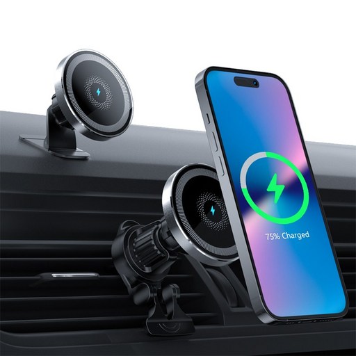 Mankiw맨큐 맥세이프 차량용 고속 무선충전 거치대 송풍구형 대쉬보드형