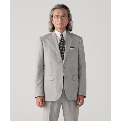 STCO 남성 여름 ITALY GUABELLO 울실크 혼방 수트 세트 클래식핏 그레이