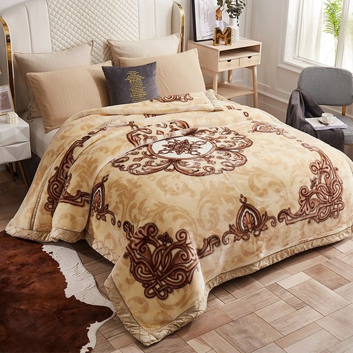 1월 특가세일LareinaT 옛날 할머니 담요 두꺼운 밍크 담요 감성 레트로 극세사 무거운 중력 담요