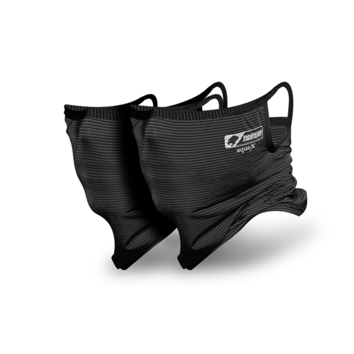 쿨 귀걸이 멀티스카프 2개입, 블랙